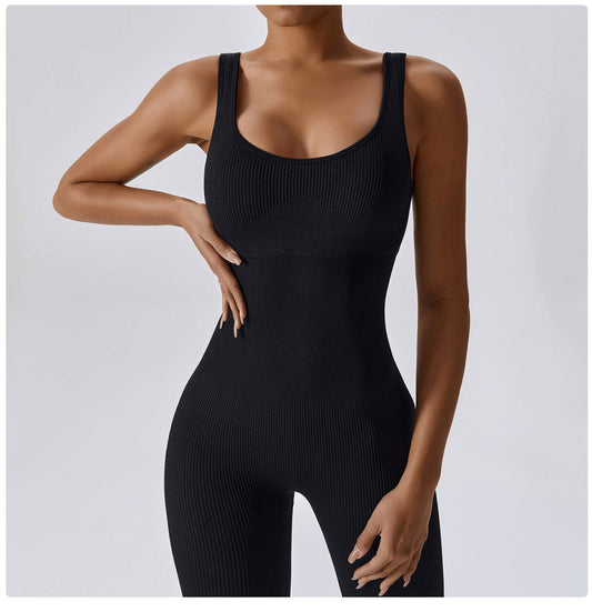 Noir Seamless Jumpsuit - Timeless Style with Unmatched Comfort - The True Professional Co